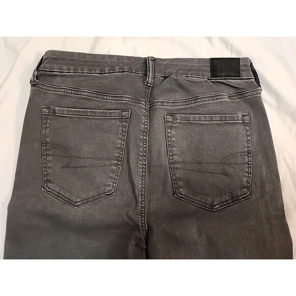 American Eagle Outfitters Next Level Stretch Skinny Jeans 12 Regular Gray Cute - Picture 4 of 12